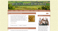 Desktop Screenshot of heavenboundhomemaker.com