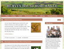 Tablet Screenshot of heavenboundhomemaker.com